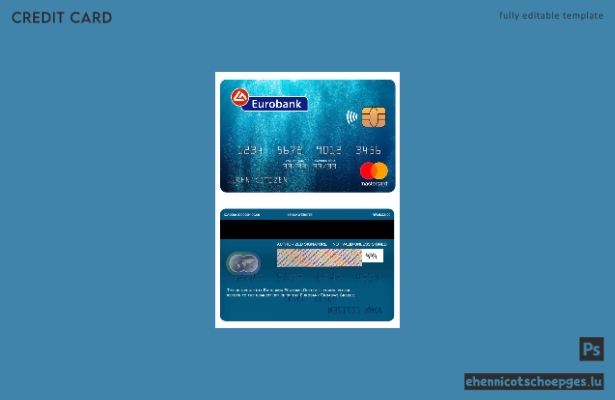 Griechenland Eurobank Ergasias Mastercard Beispielvorschau